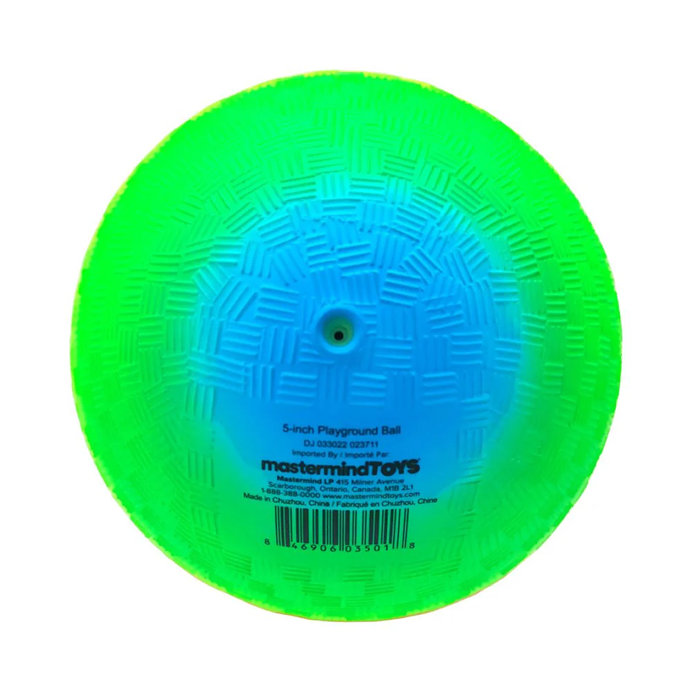 Mastermind Toys 5" Neon Rainbow Skill-Building Playground Ball - Image 3