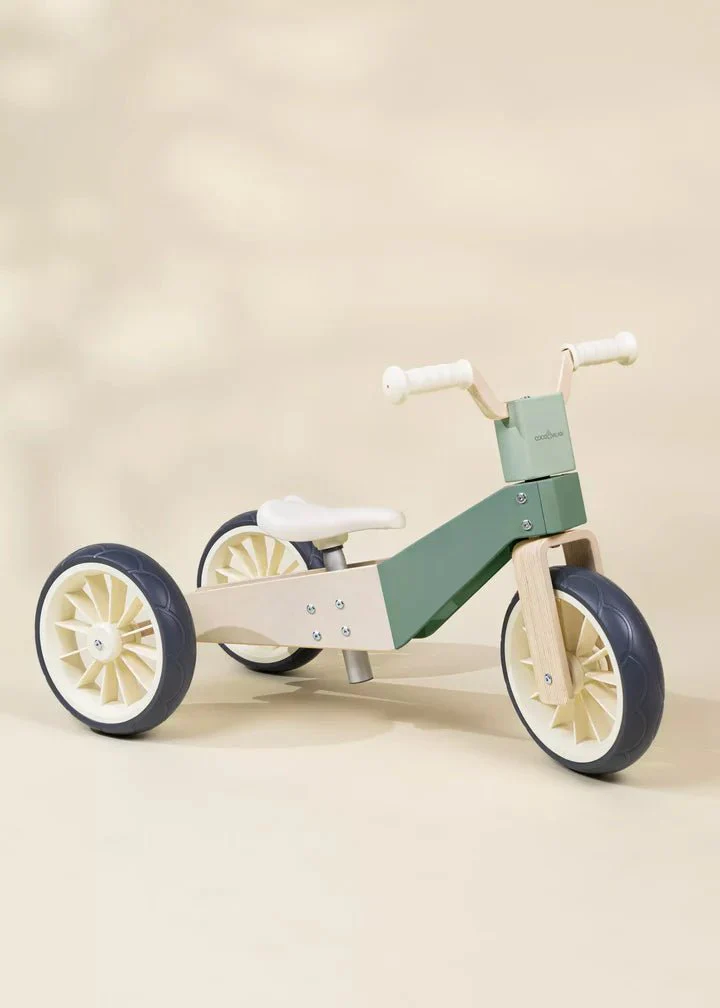 Coco Village Seafoam 3-in-1 Wooden Balance Bike - Image 8
