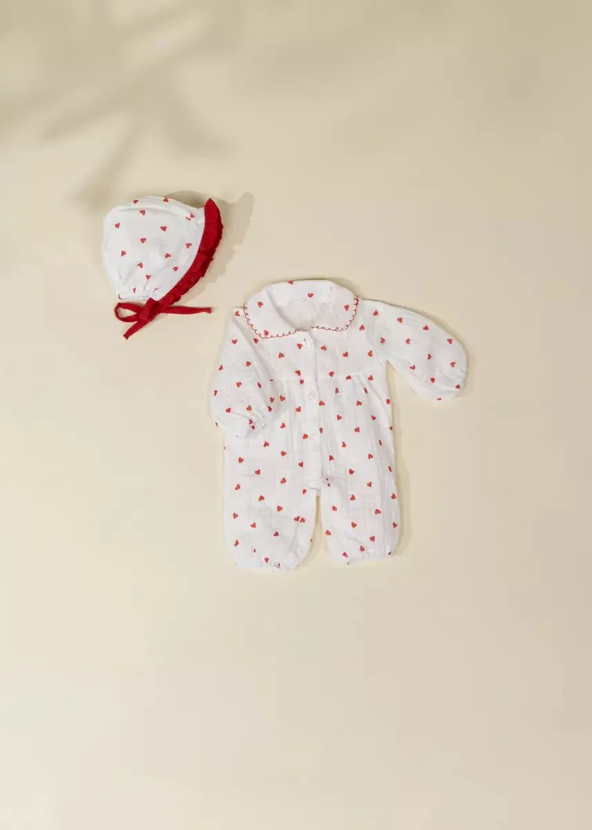 Coco Baby 18" Baby Play Doll Clothing Set – Heart Pajamas