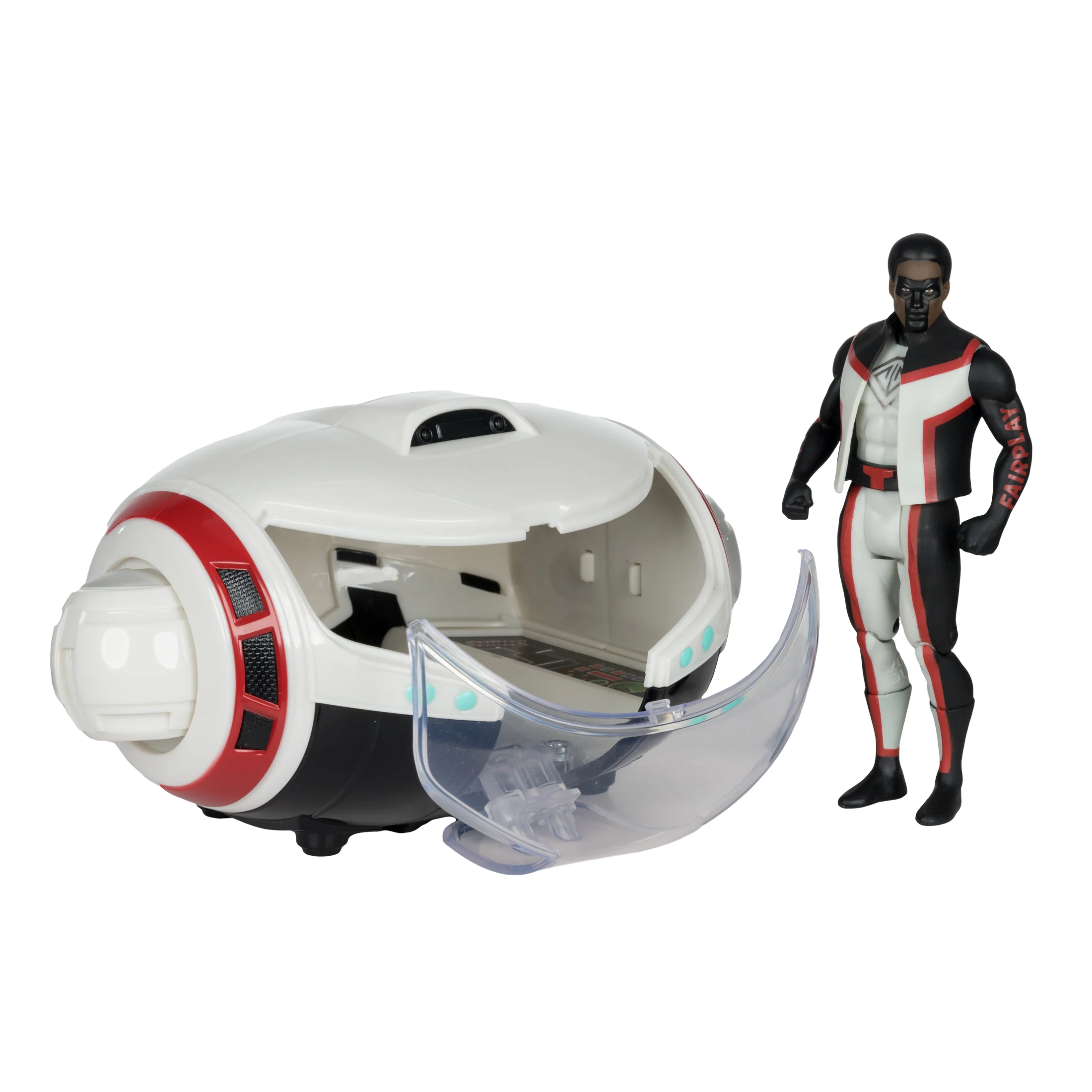 DC Direct - Super Powers Vehicles - WV5 - T-Craft with Mr. Terrific Figure (Superman Movie) - Image 4
