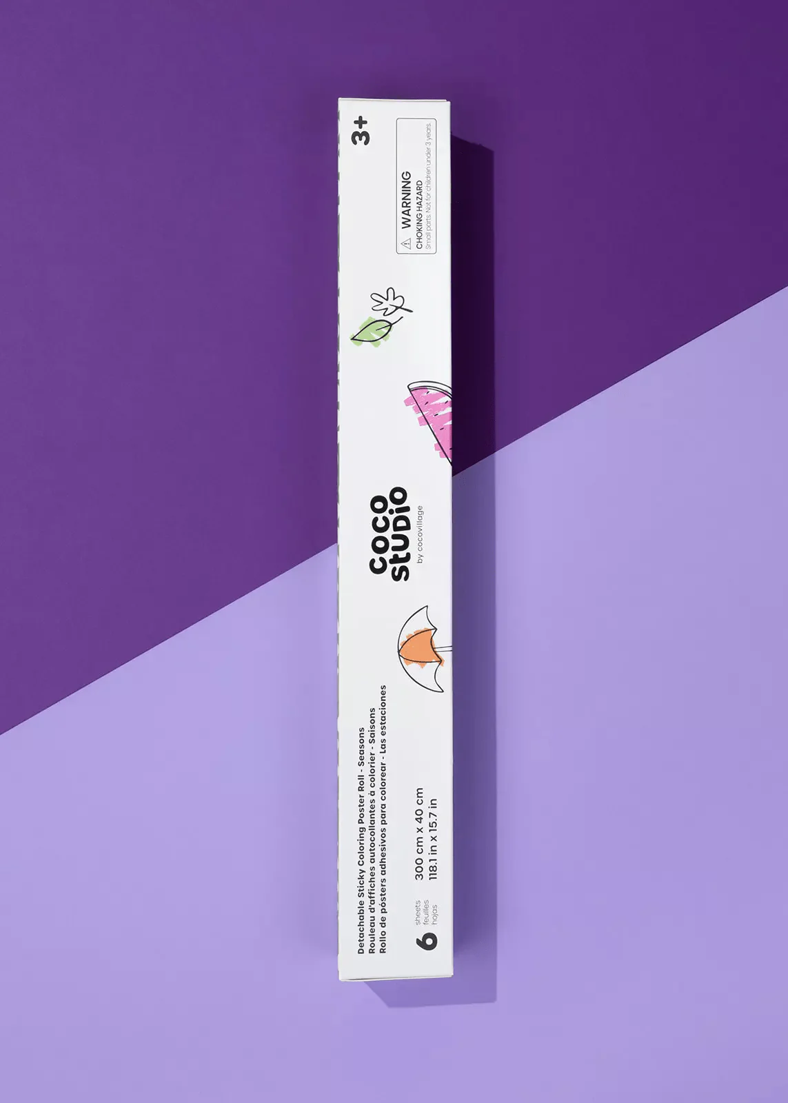 Coco Studio Detachable Seasons Sticky Coloring Poster Roll - 6 sheets - Image 3
