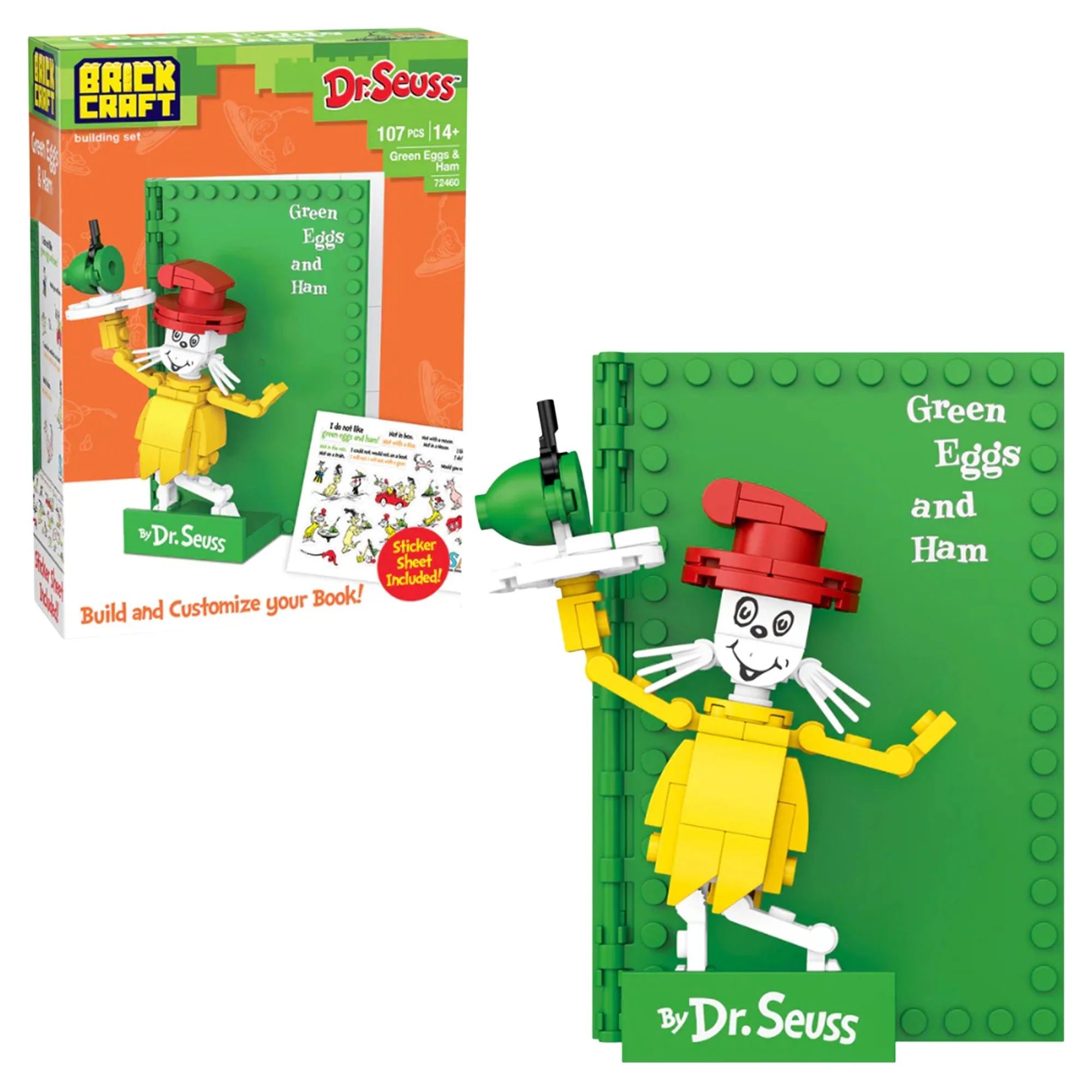 Dr. Suess Build-A-Books: Green Eggs and Ham - 107 Pieces