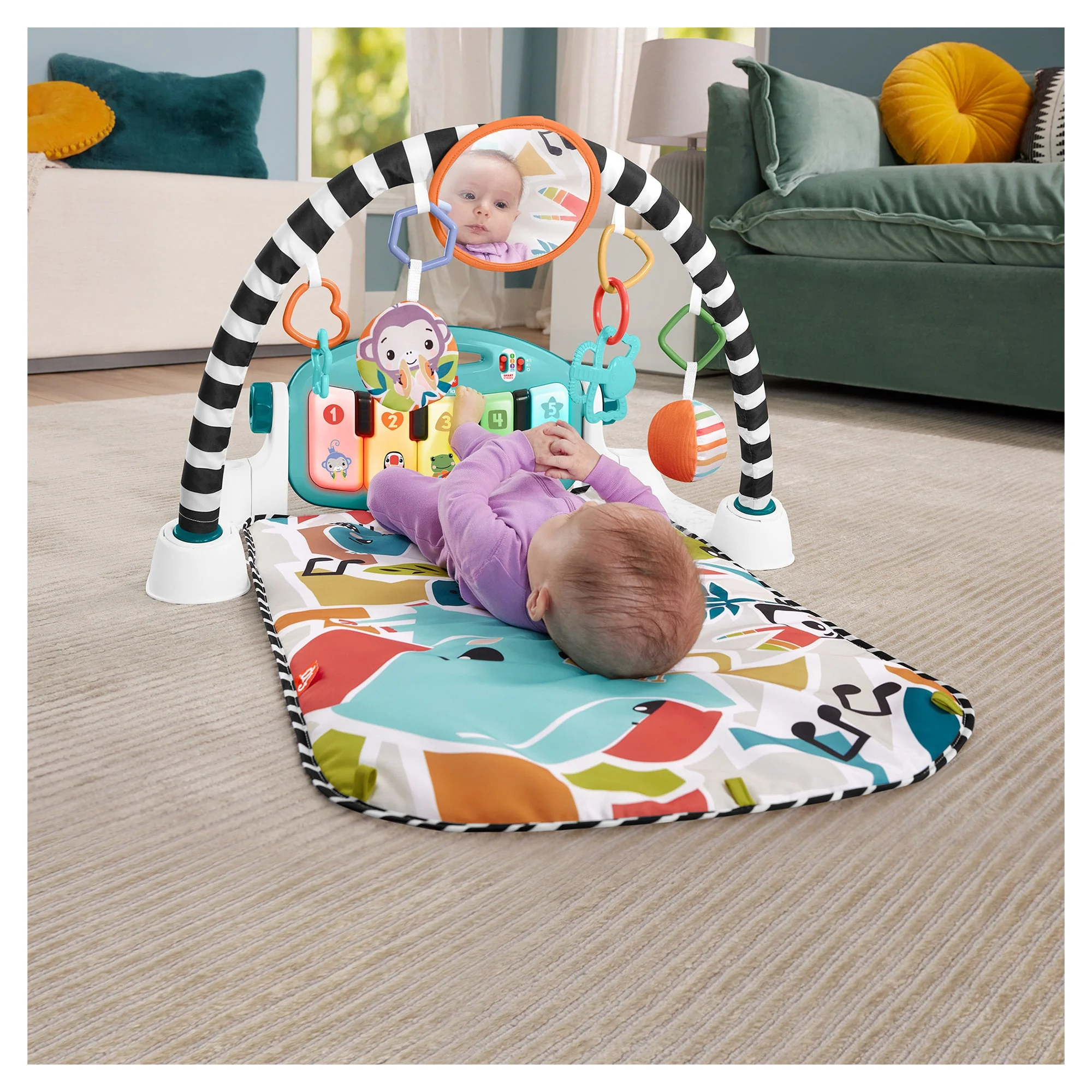 Fisher-Price® Glow and Grow™ Kick & Play® Piano Gym - Image 2
