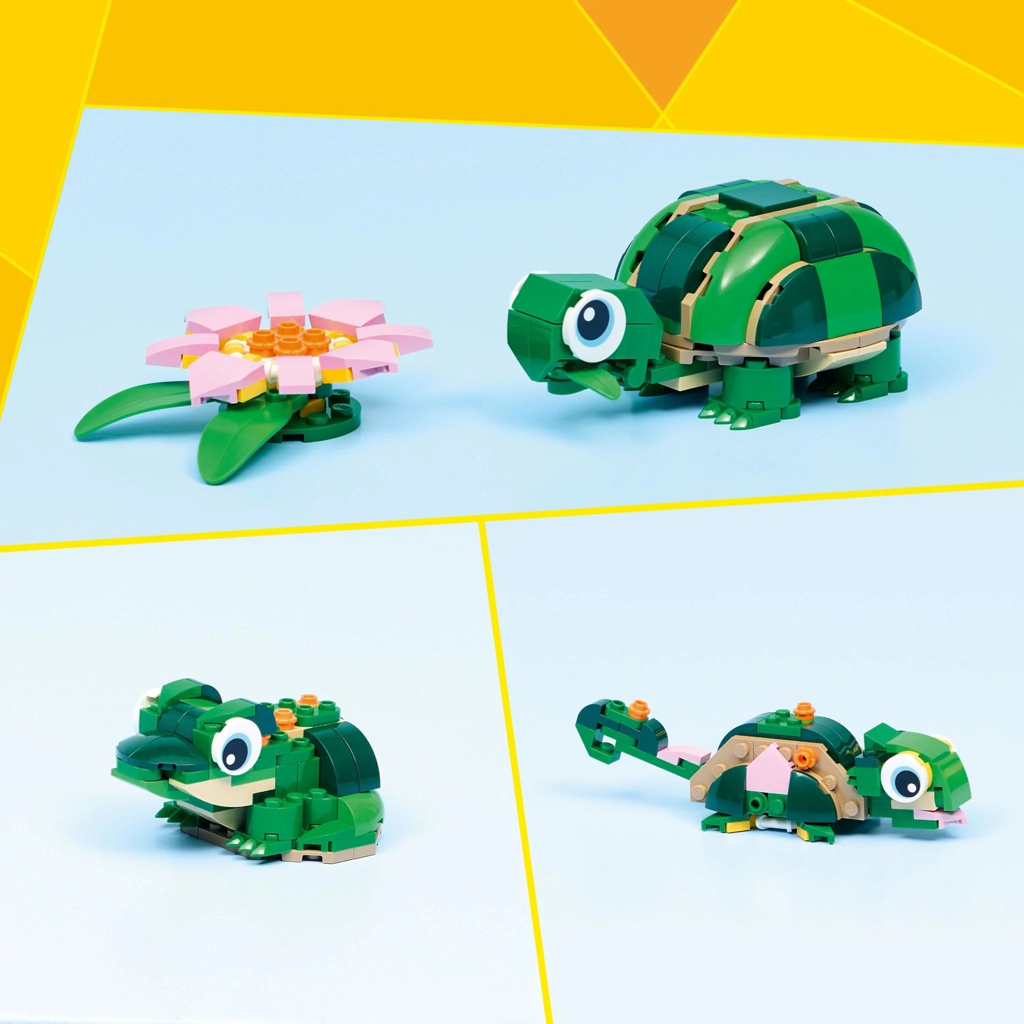 LEGO Turtle with a Water Lily Flower 31377 - Image 3
