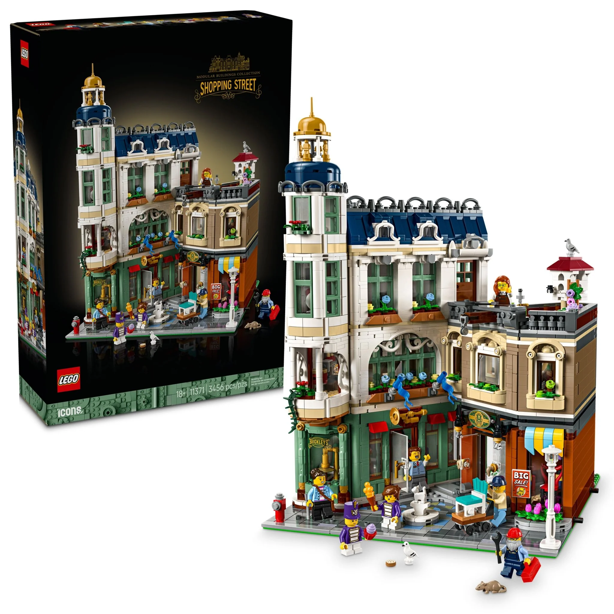 LEGO Icons Shopping Street Building Set 11371