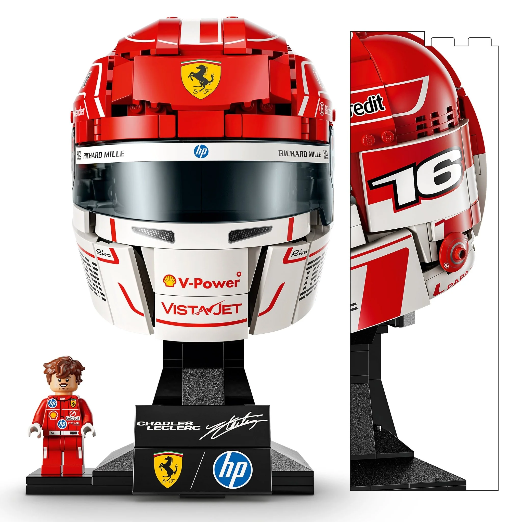 LEGO Editions Scuderia Ferrari HP Charles Leclerc Helmet 43014 - Image 5