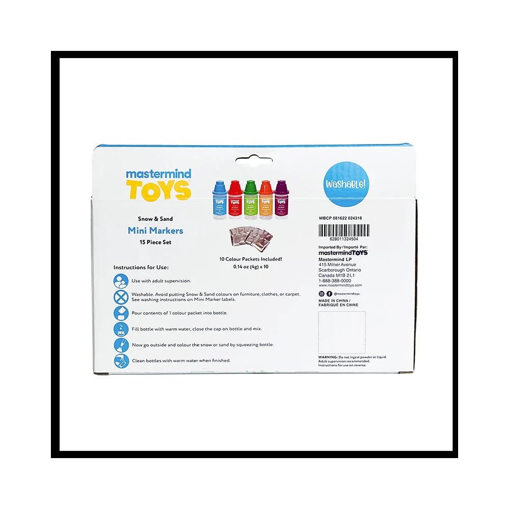 Mastermind Toys Snow and Sand Mini Markers Set of 5 - Image 3
