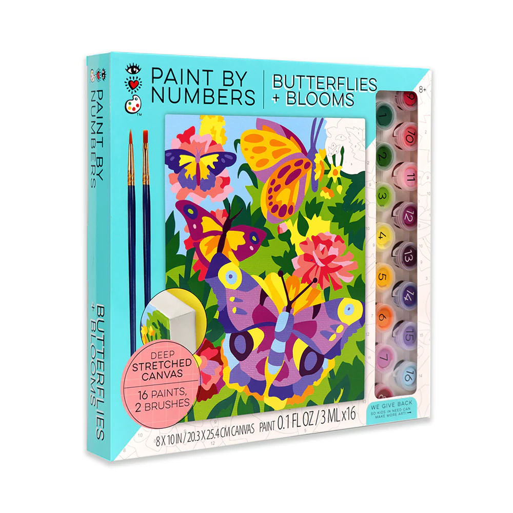 iHeartArt Paint By Numbers- Butterflies + Blooms - Image 9
