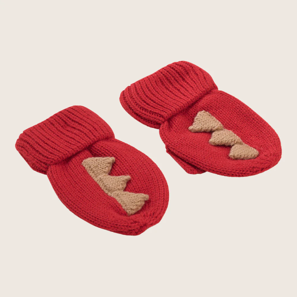 Knit Dino Mitts