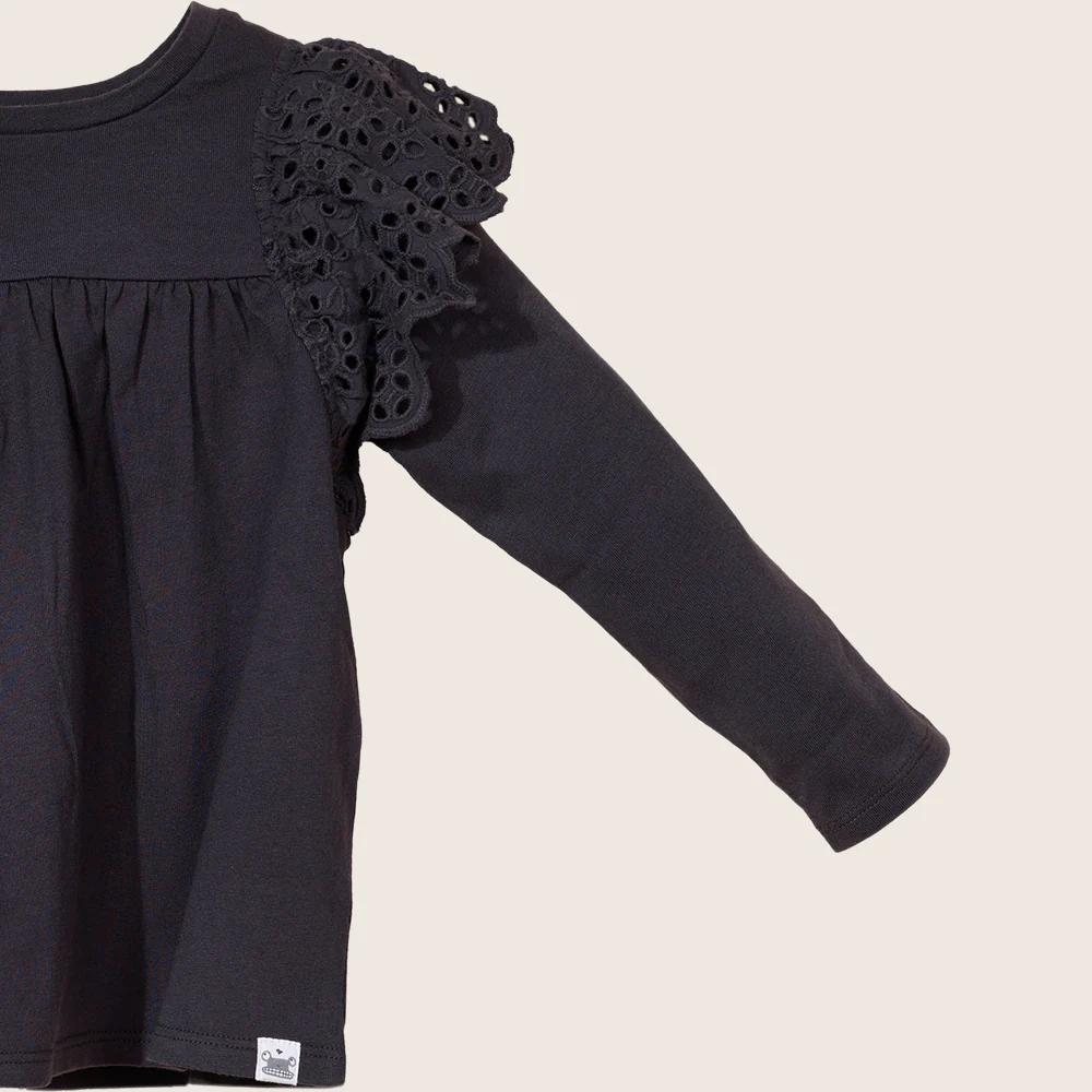 Ruffle Shoulder Tee  TGHKT39 - Image 2