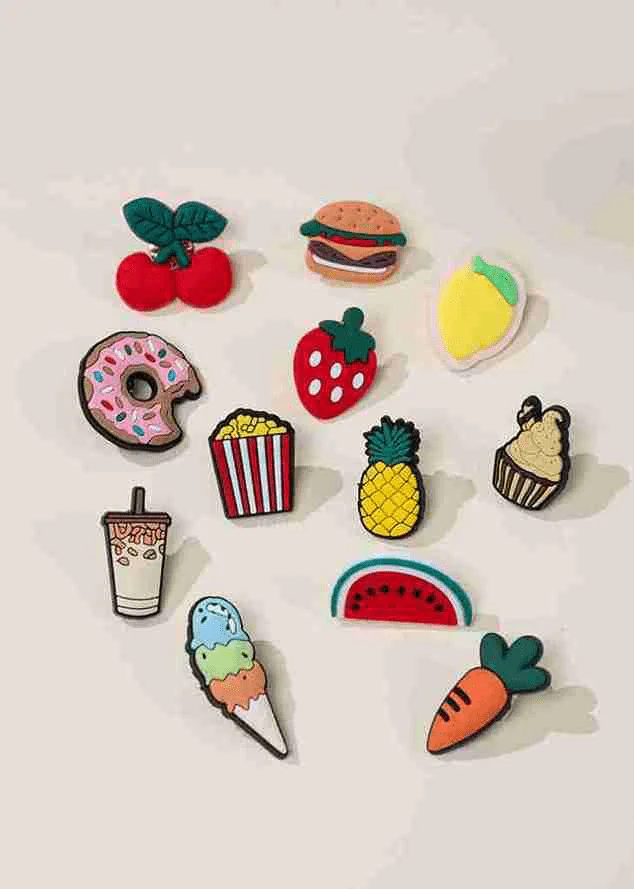 Coco Village Set of 12 Foodie Charms Pin - Image 2