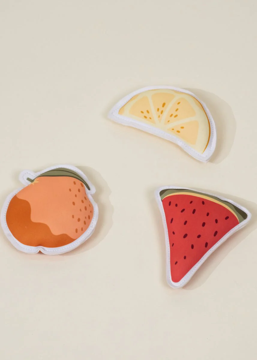 Set of 3 Neoprene Diving Figures – Summer Fruits - Image 4