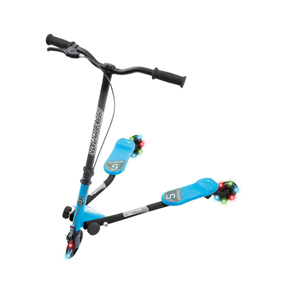 Mastermind Toys Sporter 125mm Scooter Blue w/ Light Up Wheels