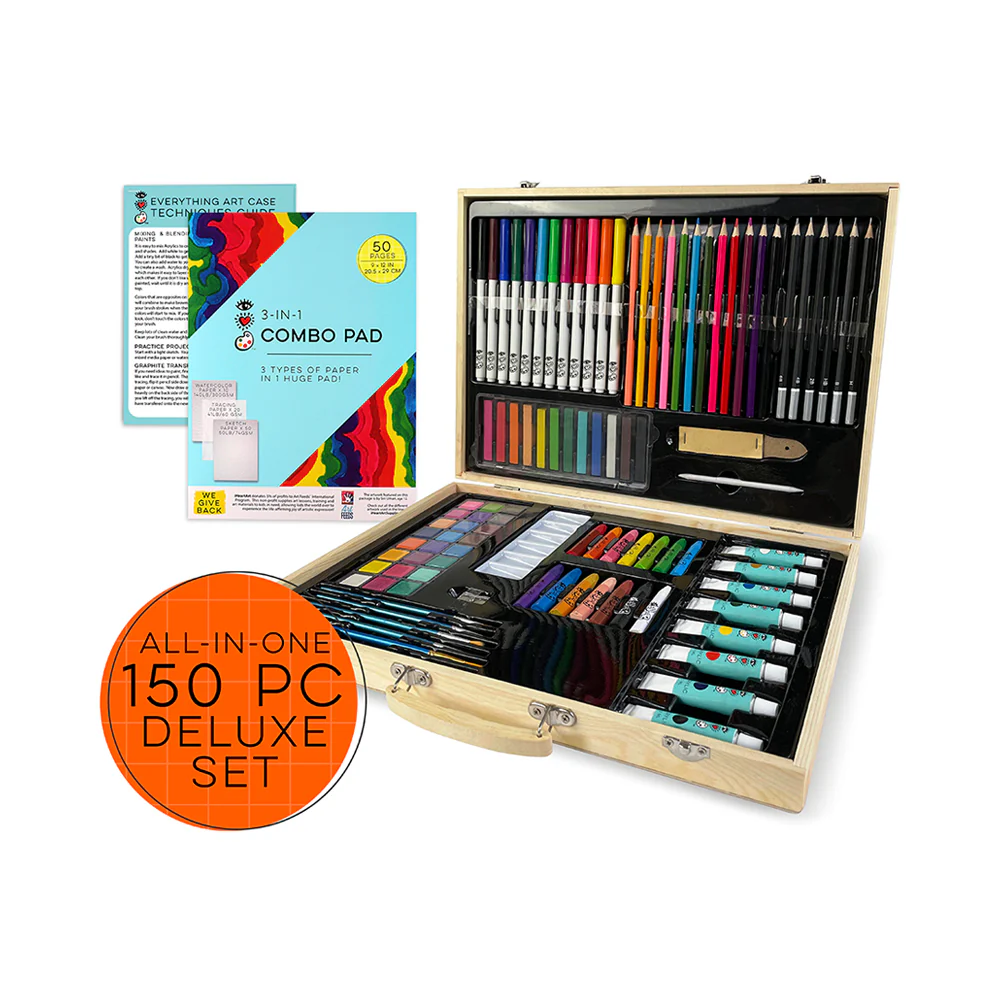 iHeartArt Deluxe Wooden Everything Art Case - Image 3