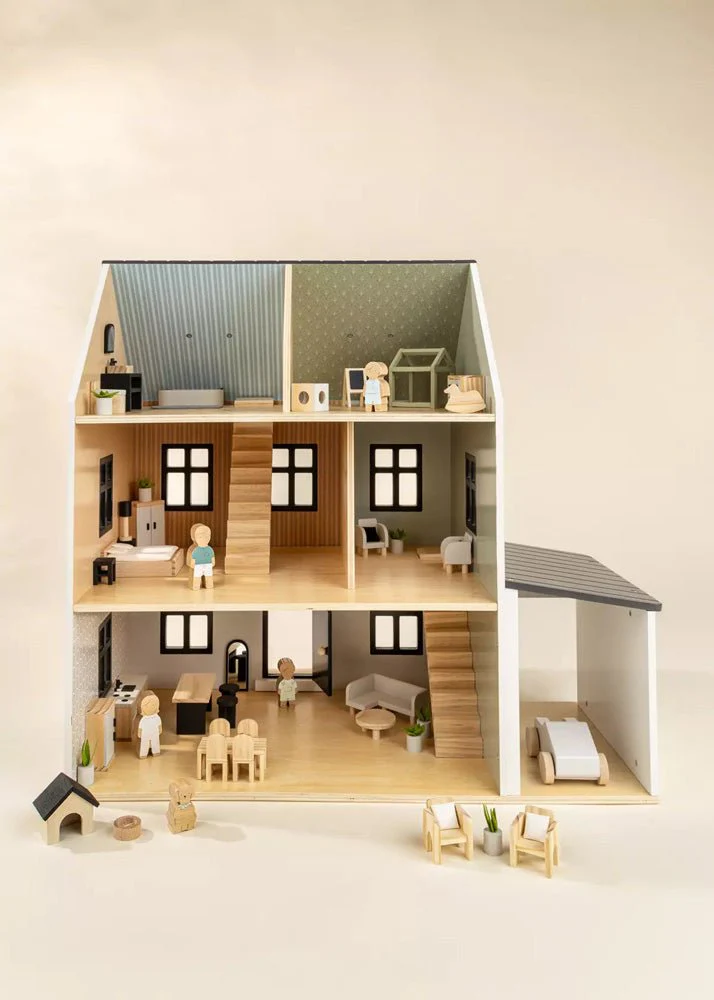 Coco Village Wooden Doll House Kids Room Furniture (7PCS) - Image 10