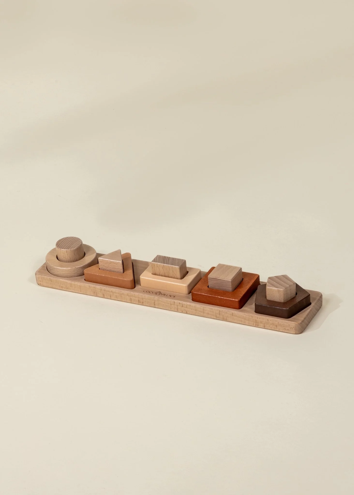 Coco Village Wooden Shapes Learning Set - 5 pcs - Image 3